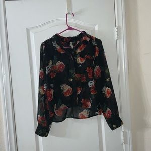 Floral button up